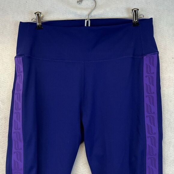 FABLETICS Leggings Womens XL Purple Define Powerhold Side Banner Pull On Stretch - Picture 2 of 13
